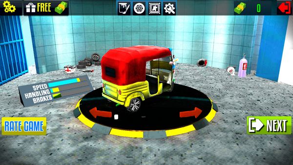三轮车模拟器3d中文手机版游戏下载（Rickshaw Racing Traffic Simulator 3D）图片2