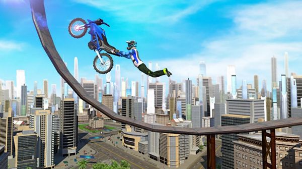 自行车屋顶挑战3D安卓版下载金币官方版（Bike Stunts 3D Rooftop Challenge）图片2