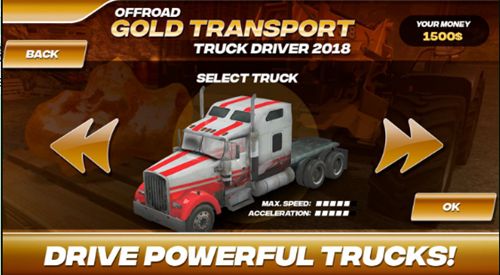越野黄金运输卡车司机手机游戏中文版（Offroad Gold Transport Truck Driver）图片2